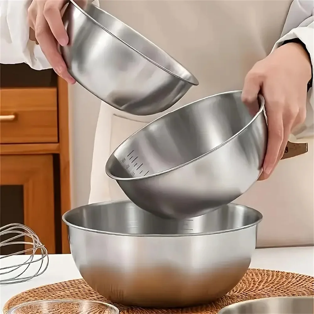 Food Storage Meals - طقم أوعية خلط من الفولاذ المقاوم