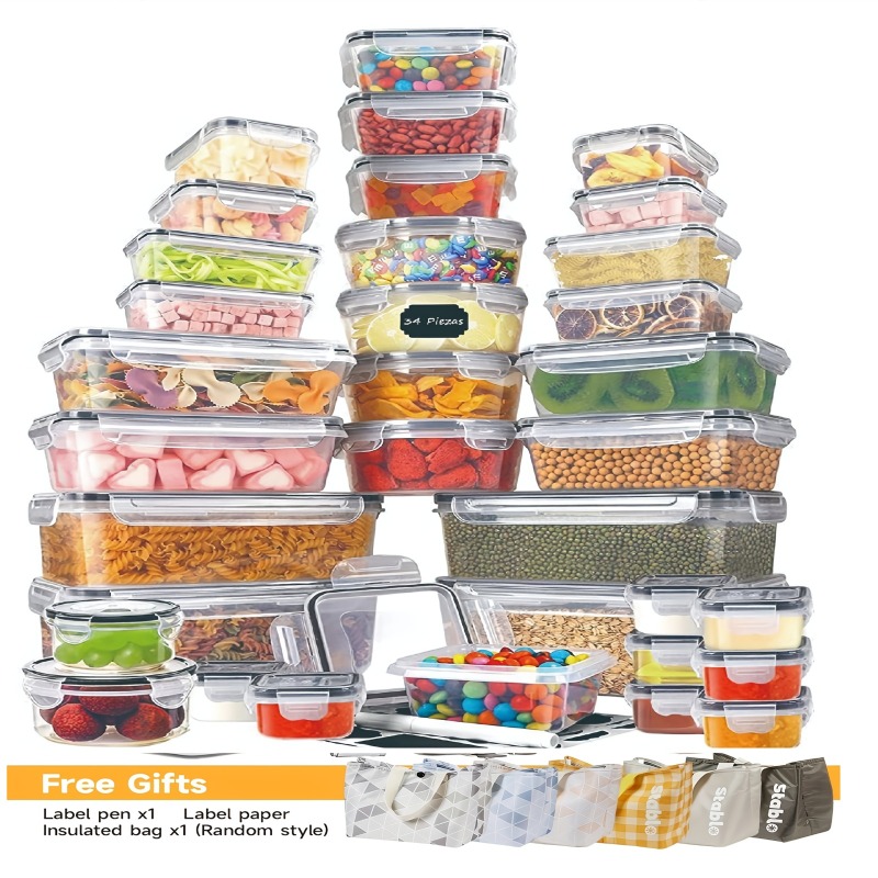 Food Storage Labels - مجموعة تخزين الطعام الخالية من مادة