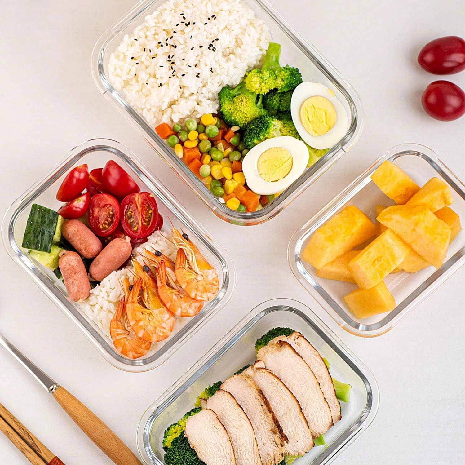 عبوة من 10 علب زجاجية لحفظ الط - مراجعة Food Storage Oven Safe وسعره