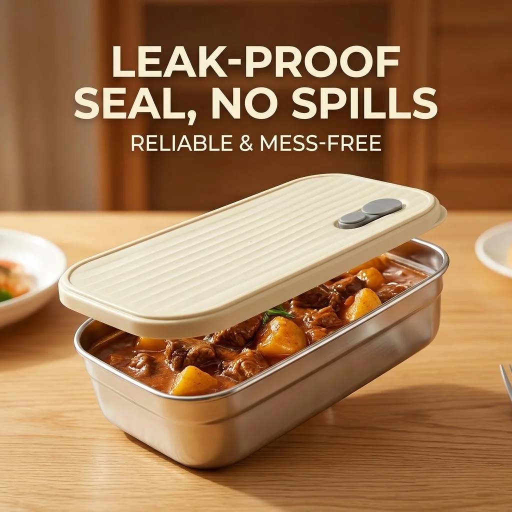 طقم علب طعام من الفولاذ المقاو - مراجعة Food Storage Oven Safe وسعره