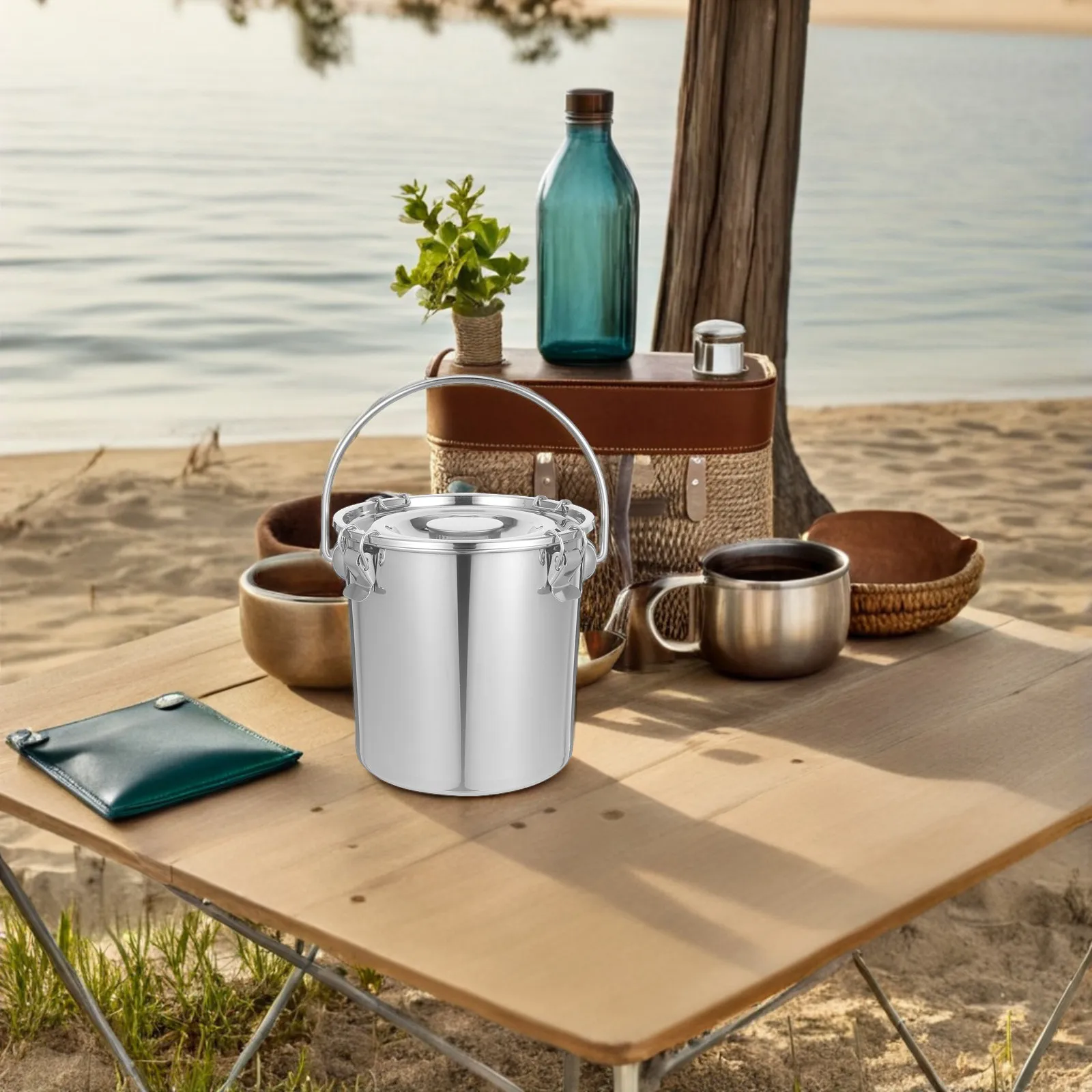دلو حليب محمول من الفولاذ المق - مراجعة Food Storage Containers وسعره