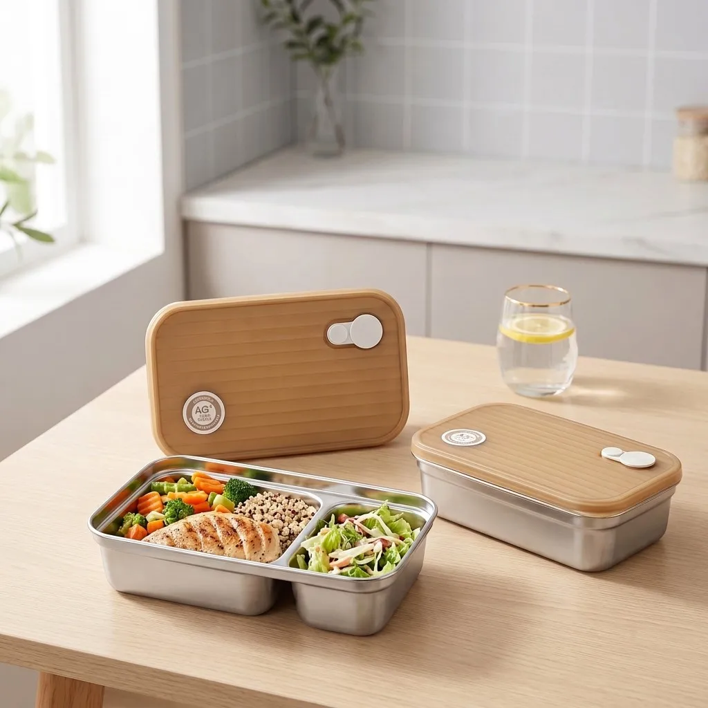 علبة طعام من الفولاذ المقاوم ل - مراجعة Food Storage With Dividers وسعره